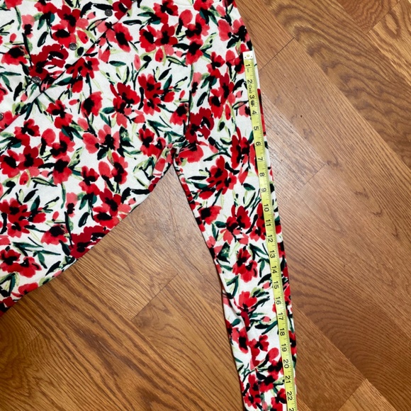 Lands’ End Supima Cotton Floral Cardigan, size M - Picture 7 of 9